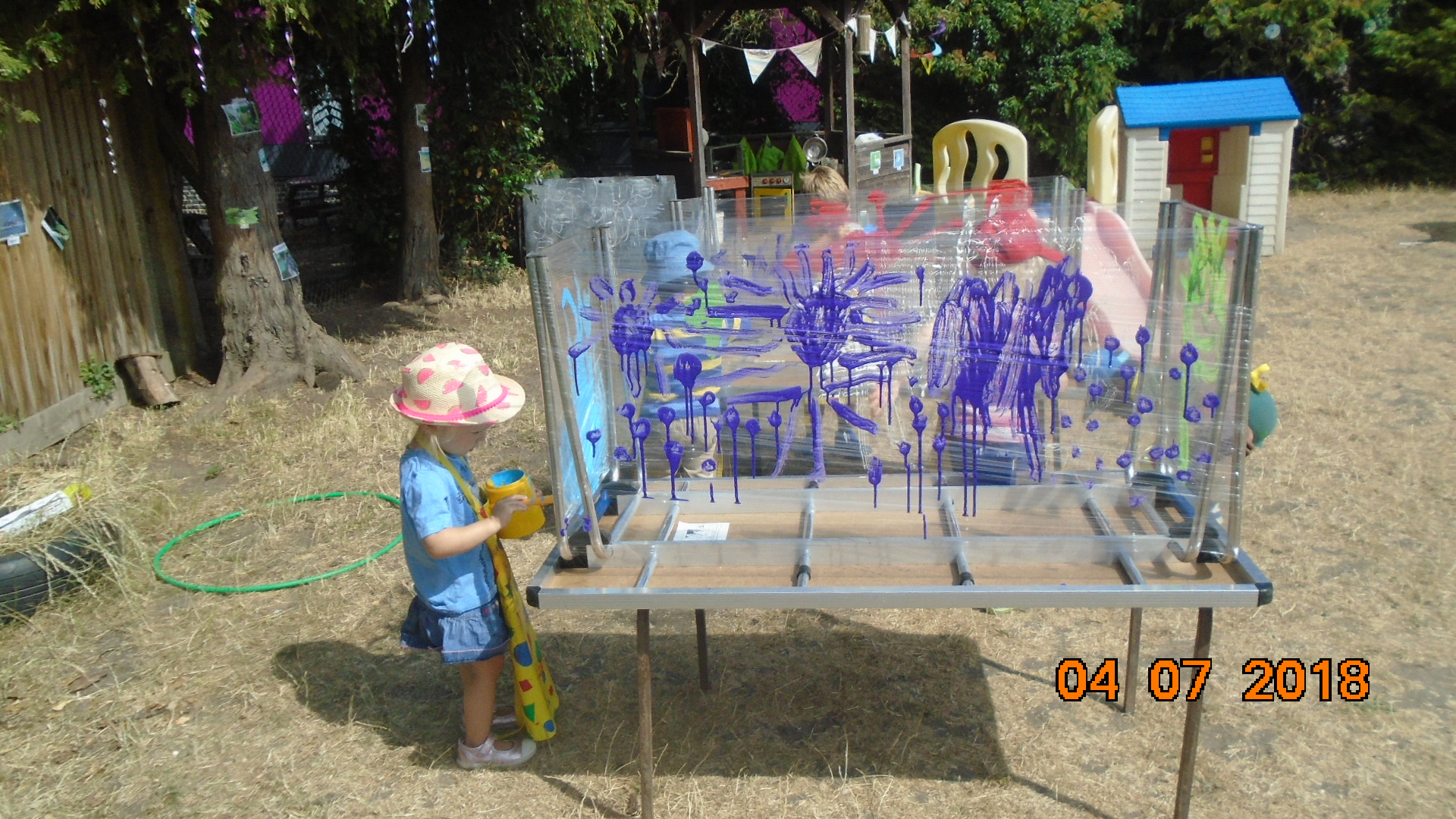 Painting on Clingfilm