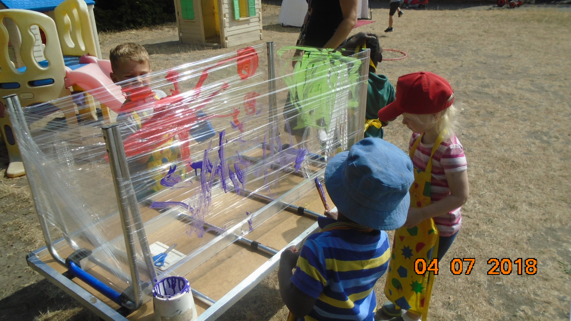 Painting on Clingfilm