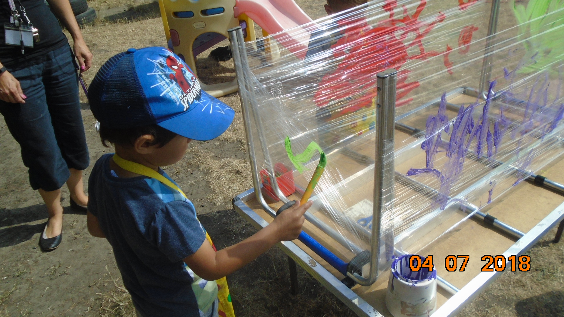 Painting on Clingfilm