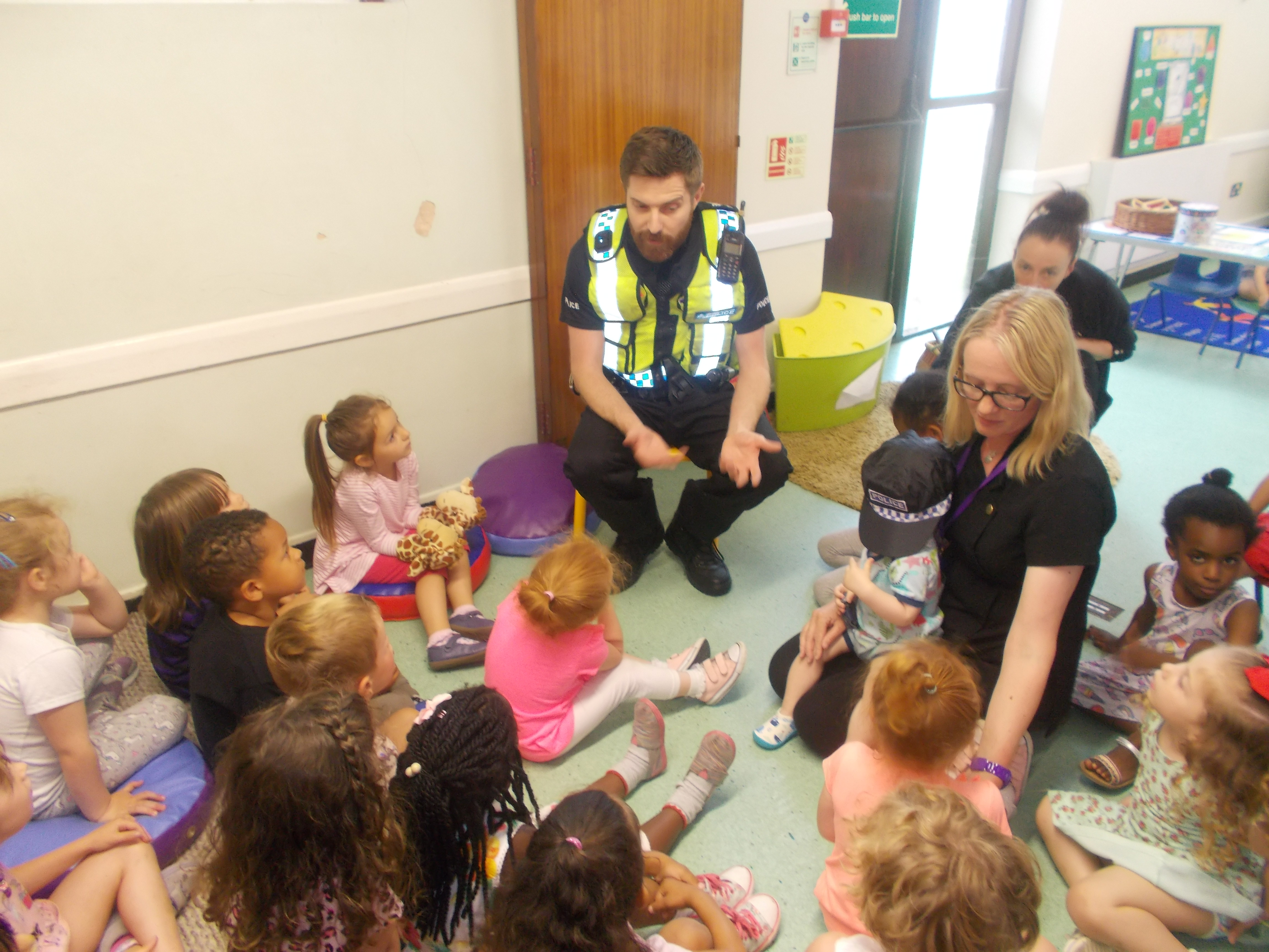 Police Officer visit, St Mary's Pre-school