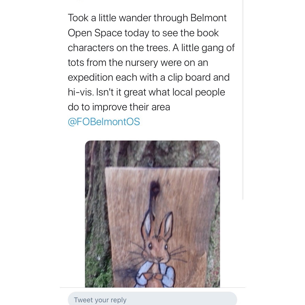 Story book trail hike - Chislehurst Nursery